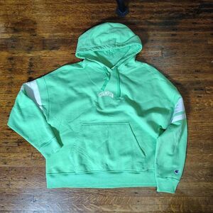 Champion Pull Over Hoodie Green Women's Size 2XL